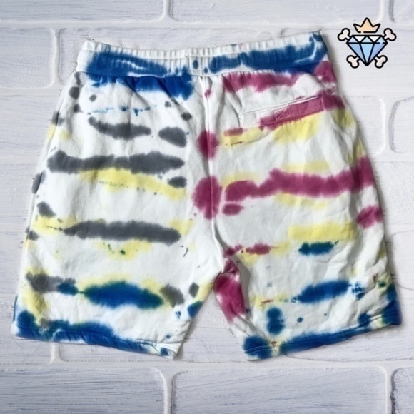 MENS THREADBARE TIE DYE SHORT SET WITH TEE SIZE LARGE TEE SIZE MEDIUM SHORTS - Picture 13 of 16
